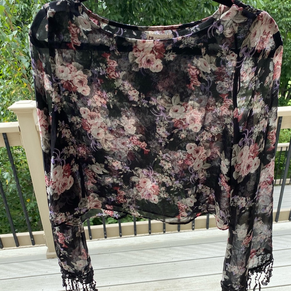 LA Cotton Candy Cropped Blouse